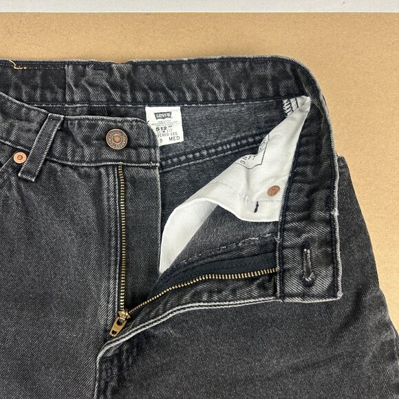 Levi's Vintage 512 Slim Fit Tapered Leg Gray Denim Jeans Womens 9 High Rise 90s - Picture 3 of 10